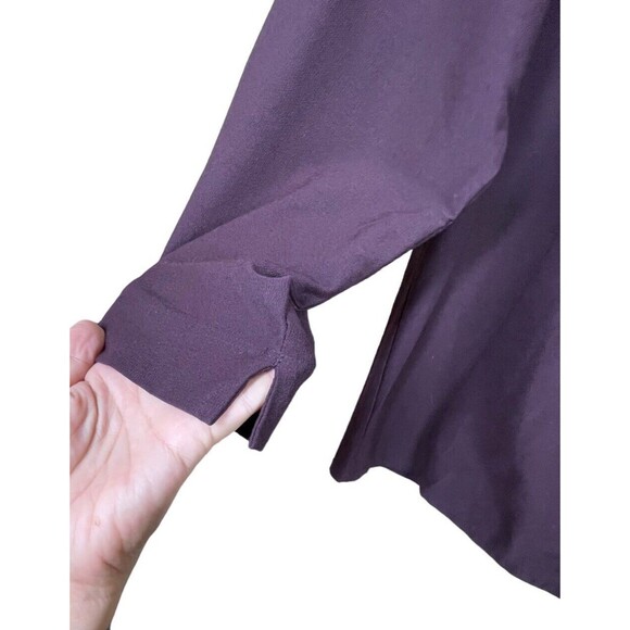 Eileen Fisher Jacket Women Small Merlot Full Zip Viscose Nylon Spandex Made USA - Picture 7 of 13